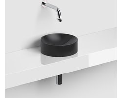 Clou Vale fonteinen keramiek fontein rond Zwart mat