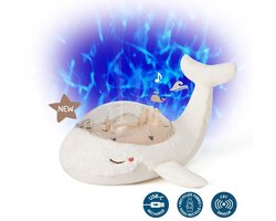 Cloud B Tranquil Whale White Family Muzikale Babyprojector met batterijen 3x AA en babywalvis