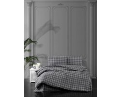Cloud - Dekbedovertrek - EenPersoons - 140x200/220 cm - Met 1 Kussenslopen 60x70 cm - Grijs