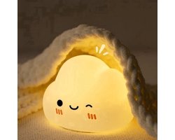 Cloud Nachtlampje - Kinderkamer Verlichting - Oplaadbaar Nachtlampje Baby - Baby Nachtlampje - Sfeerlampje - Siliconen Nachtlamp - Dromerig Lampje