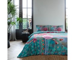 Cloud Nine - Tweepersoons Dekbedovertrek Mandala Flowers 200x200 cm - Katoen - Dekbedovertrek met 2 kussenslopen