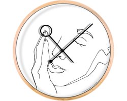 Cloudnola Think Wall clock 42 cm Tessa Roosenstein - Line Art Klok