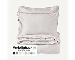 Cloudpillo Beddengoed (incl. 2 kussenslopen 55x75) - Extra zacht, Ademend en Antibacterieel - Vochtbestendig met verborgen rits - Misty Grey - 240x200 cm