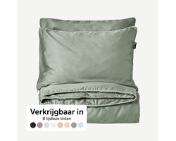 Cloudpillo Beddengoed (incl. 2 kussenslopen 55x75) - Extra zacht, Ademend en Antibacterieel - Vochtbestendig met verborgen rits - Sage Green - 240x200 cm