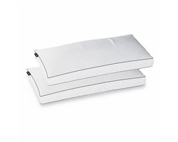 Cloudpillo Hoofdkussen 2 Pack - Recharge - Memory Foam - Afstelbaar Design met 2 verwijderbare componenten - Temperatuurregulerend - Geschikt voor rug-, zij- en buikslapers