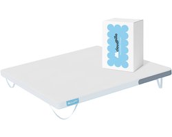Cloudpillo Original Topper 140x200 - Topdekmatras - Adaptive Support laag - 4-Seizoenen - Voorzien van Elastieken - Wasbare Hoes
