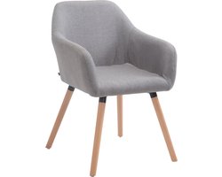 CLP Achat V2 Eetkamerstoel - Stof grijs natura
