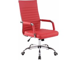 CLP Amadora Bureaustoel - Ergonomisch - Voor volwassenen - rood Kunstleer