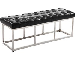 CLP Amun E - Bank - Kunstleer zwart 120 cm