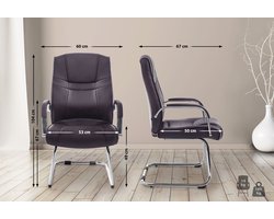 CLP Attila Eetkamerstoel - Kunstleer bruin