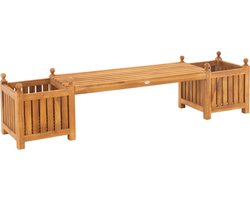 CLP Boston Teak bank - Bank voor tuinterras of balkon - Weerbestendige bank - teak