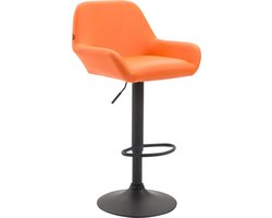CLP Braga Barkruk - Kunstleer oranje zwart