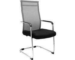 CLP Brenda Bezoekersstoel - Netbekleding grijs