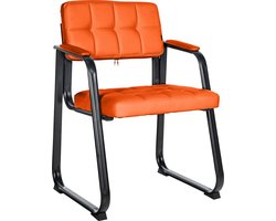 CLP Canada B Eetkamersstoel - Kunstleer oranje