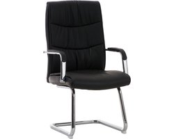 CLP Caro Bezoekersstoel - Kunstleer zwart