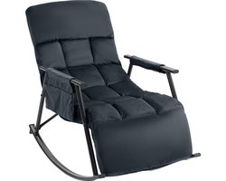 CLP Cathy Schommelstoel - volwassenen - binnen - met zijvak - zwart Fluweel
