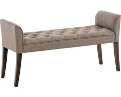CLP Cleopatra Chaise longue - Stof taupe antiek donker