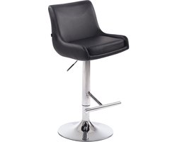 CLP Club Barkruk - Kunstleer zwart chroom