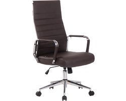 CLP Columbus Bureaustoel - Ergonomisch - Voor volwassenen - Kunstleer - bruin