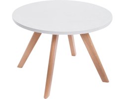 CLP Design bijzettafel EIRIK - ronde houten tafel, Ø 60 cm, hoogte 40 cm natura