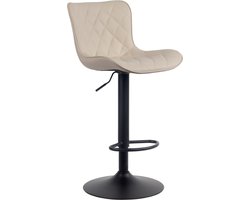 CLP Emma Barkruk - Met rugleuning - Met voetsteun - Verstelbaar - creme Kunstleer