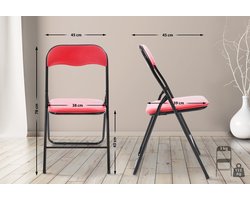 CLP Felix Klapstoel rood/zwart