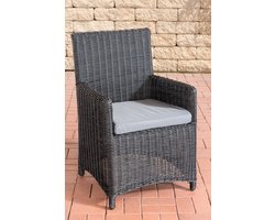 CLP Fontana Stoel - 5mm Wicker zwart ijzerachtig grijs