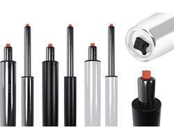 CLP Gasveer voor bureaustoelen - Gaslift In verschillende maten - Vervangende gasveerpoten - chroom Ø 5cm, Länge 295-435mm