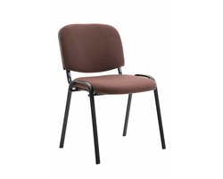 CLP Ken 12x Stapelbare Eetkamerstoel - Stof bruin