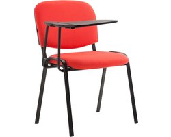 CLP Ken Bezoekersstoel - Met klaptafel - Stof rood