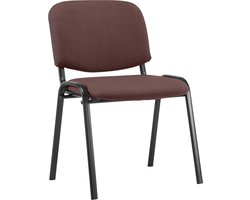 CLP Ken Eetkamerstoel - Vergaderstoel - Zonder armleuning - Stof - bruin