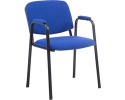 CLP Ken Pro Bezoekersstoel - Stof blauw