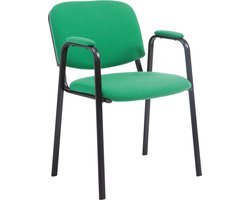 CLP Ken Pro Bezoekersstoel - Stof groen