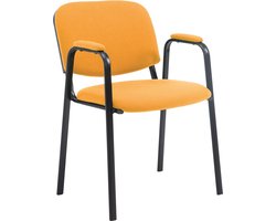 CLP Ken Pro Bezoekersstoel - Stof oranje