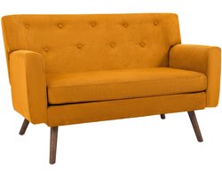 CLP Kioni 2-zitsbank - 240 kg belastbaar - ribstof - oranje