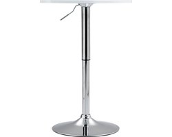 CLP Lamoni Bartafel - in hoogte verstelbare - bar tafel - bistrotafel - wit rond