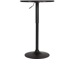 CLP Lamoni Bartafel - in hoogte verstelbare - bar tafel - bistrotafel - zwart/zwart