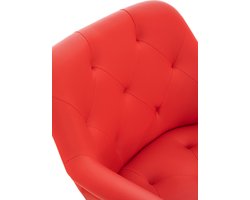 CLP Langford Eetkamerstoel rood Imitatieleer