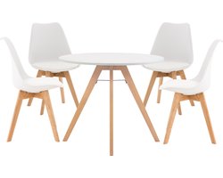 CLP Livik Woonkamer set - Compleet - Eethoek - wit