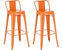 CLP Mason Set van 2 barkrukken oranje