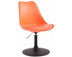 CLP Maverick Eetkamerstoel - Kunststof zwart oranje