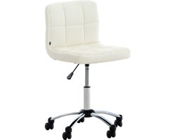 CLP Medica Werkkruk - Op wielen - In hoogte verstelbaar - Met rugleuning - wit