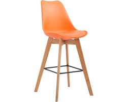 CLP Metz Barkruk - Kunststof natura oranje