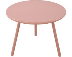 CLP Minot Salontafel - Rond - Bijzettafel - loungetafel - Rond - Tuintafel - voor buiten en binnen - weer- en UV-bestendig - roze