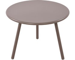 CLP Minot Salontafel - Rond - Bijzettafel - loungetafel - Rond - Tuintafel - voor buiten en binnen - weer- en UV-bestendig - taupe