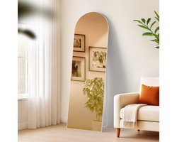 CLP Moline Spiegel - spiegel staand - wandspiegel - spiegel staand volledige lengte - make up - passpiegel slaapkamer - mat wit