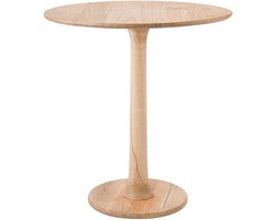 CLP Morristown Bijzettafel - rond - hout - handgemaakt - salontafel - voor woon- en eetkamer - natura