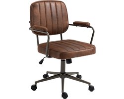 CLP Natrona Bureaustoel - Ergonomisch - Armleuning - cognac