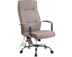 CLP Portland Bureaustoel - Massagefunctie taupe Stof