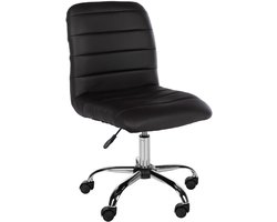 CLP Redding Bureaustoel - voor volwassenen - ergonomisch - met rugleuning - in hoogte verstelbaar - kunstleer - bruin